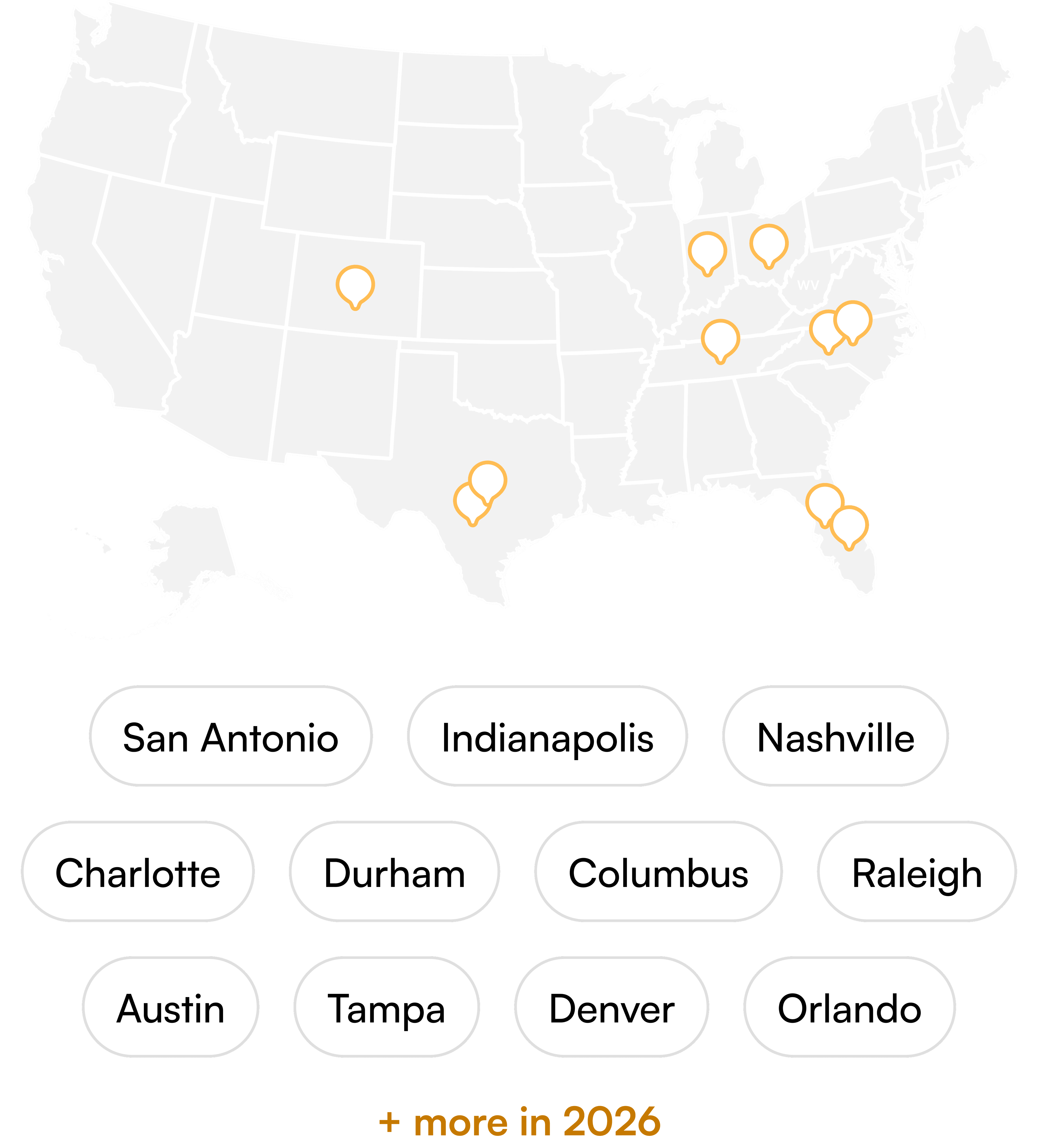 Map of Offline cities